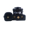 Rieibi ZVE10 Case - Black Leather Camera Case for Sony