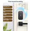 BE-TECH Keyless Entry Smart Door Lock with 2 Lever Handles,