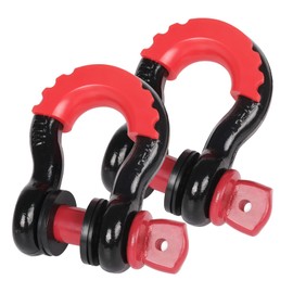 ZEFEI-TOP 2 Pack 3/4” D Ring Shackle, 41,850lb Break Strength Shackle, Off Road Recovery Shackles Kit for Tow Strap, Winch, Off-Road Jeep Truck Vehicle Recovery Accessories