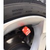 Unbranded Orange Dice 4X Tire Wheel Valve Stem Caps Bicycle