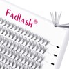 Cluster Eyelashes, Individual, 10 Roots, 0.07mm C-curl, 10mm, Medium Length,