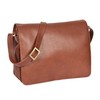 Womens Real Leather Satchel Shoulder Organiser Cross Body Flap over