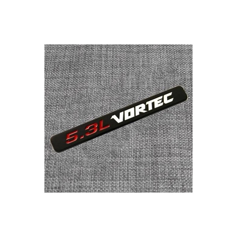 2Pcs 5.3L Vortec Hood Emblems Engine Badge Side Door Decal