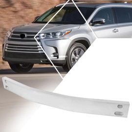 Factory Style Silver Aluminum Rear Impact Bar Bumper Reinforcement Bar Compatible with 14-19 Toyota Highlander