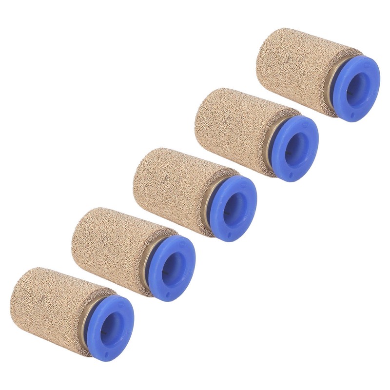 5Pcs Pneumatic Exhaust Muffler Pipe Connection Noise Filter Brass Silencer