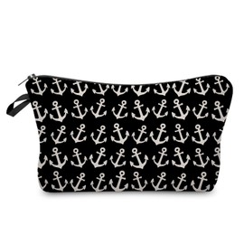 Livel lhood Anchor Makeup Bag Cute Small Makeup Organizer Bag Travel Toiletry Zipper Pouch Boat Anchor Cosmetic Bag Gift for Women Girls
