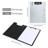URbantin A4 Clipboard,5 Pack A4 Foldable Clipboards with Two Clips
