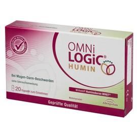 OMNi LOGiC HUMIN, 20 Capsules, Humic Acids WH67, For Gastrointestinal Disorders, Vegan, Gluten Free, Lactose Free