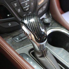 ZiWen New Interior Trim Gear Shift Knob Cover for Buick Envision 2016 2017 2018 2019 2020 Encore GX (Carbon Fiber Print)
