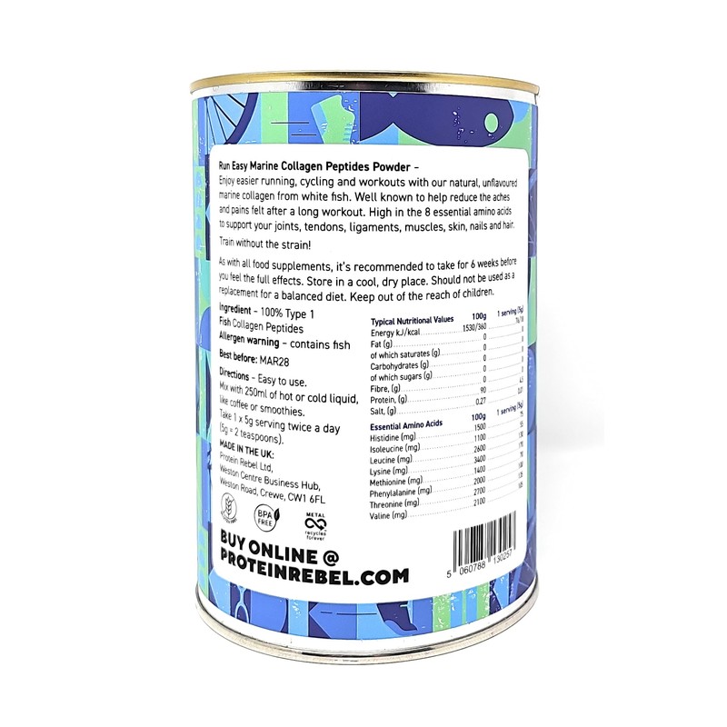 Protein Rebel - Run Easy Marine Collagen Powder for Running,