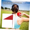 BIUDECO Running Triangle Flag Set 4 Iron Stick Flags Shot