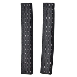 2pcs Corset Extender Waist Extender Black Color (16 hooks)