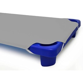 Silver Grey Pack of 24 ( Size 22" x 52" ) Daycare Cot Sheets Fitted Sheets Pre-School Cot Sheet Nap Sheet for Boys/Girls Corner Elastic Loops Toddler 800 TC