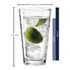LEONARDO HOME 12548 Drinking Glass Optic 540 ml, 1 Piece,