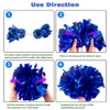 Hooshing 2 Pack Cheerleading Pom Poms with Baton Handle for