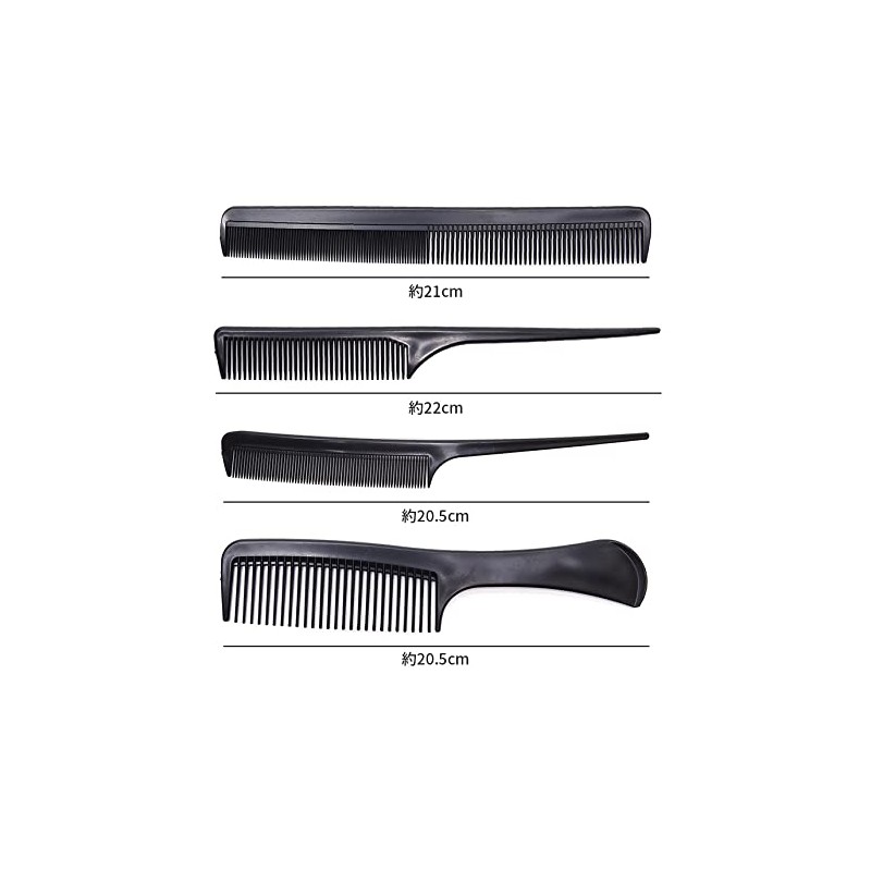 Goodland GD-COMB10 Comb Set of 10 Cutting Set Tates Tail