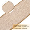 sourcing map Burlap Ribbon Fabric Wired Edge Ribbons Golden 2