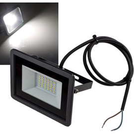 ChiliTec LED Floodlight 30 Watt Floodlight 12 V - 24 V Outdoor Spotlight - Lighting Camper Motorhome Neutral White