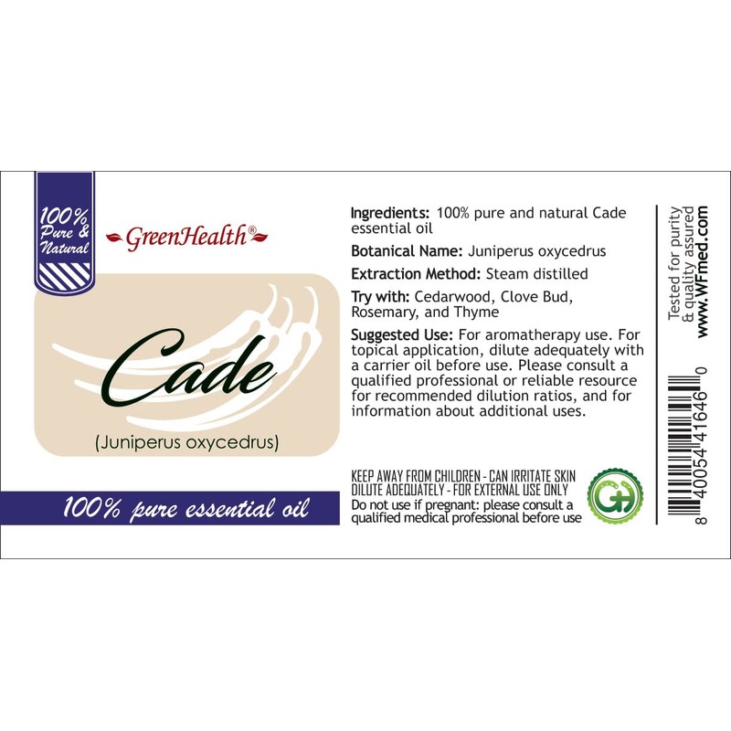 10 ml Cade Essential Oil (100% Pure & Uncut) -