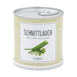 MacFlowers® Cultivation Set with Organic Chives Kitchen Herbs Gift Set with a Variety of Seeds in Cute Instant Gardening Flower Box