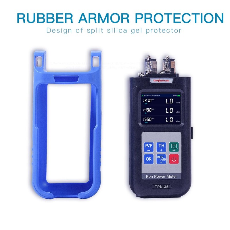 SC/APC PON Optical Power Meter, 1310/1490/1550nm Fiber Optic Power Tester,