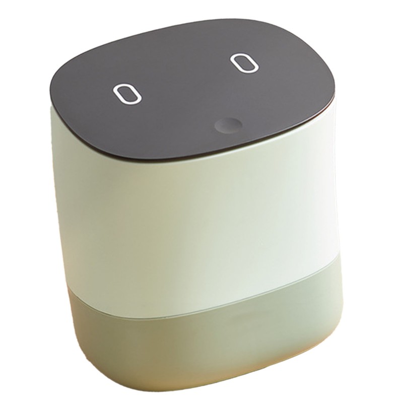 Mini Trash Can with Lid Small Desktop Trash Can Detachable