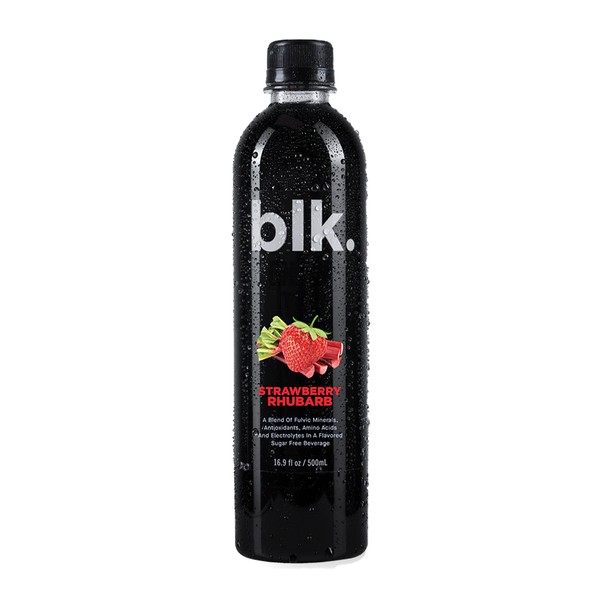 blk Alkaline Fulvic Water Strawberry Rhubarb 500mL