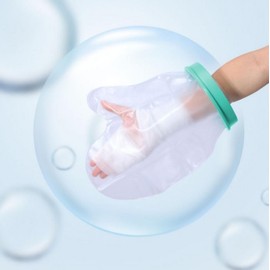 Cover cast waterproof cast bath cover drip-proof waterproof silver anklet