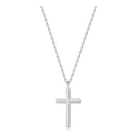 Collar Vowstone Cruz Mujer Dije Cadena Plata 925 Elegante