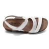 NAOT Women Krista Backstrap Sandal White/Silver Combo 7-7.5 N US