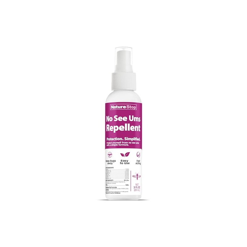 No-See-Ums Repellent Spray – Personal Protection for Beaches, Camping &