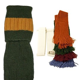 Bisley Shooting socks and garters Olive with Mustard - Size 8-10