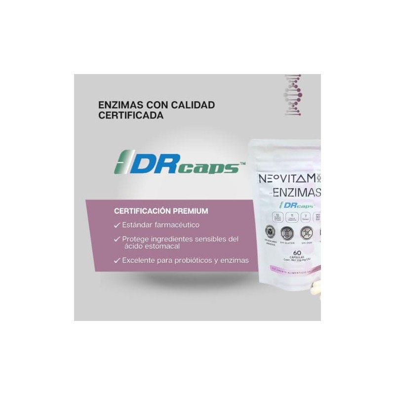 ENZIMAS DR. CAPS™ NEOVITAMINS | Suplemento Alimenticio | Tecnología DR.