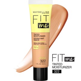 Maybelline Fit Me Tinted Moisturizer, Natural Coverage, Face Makeup, 322, 1 Count