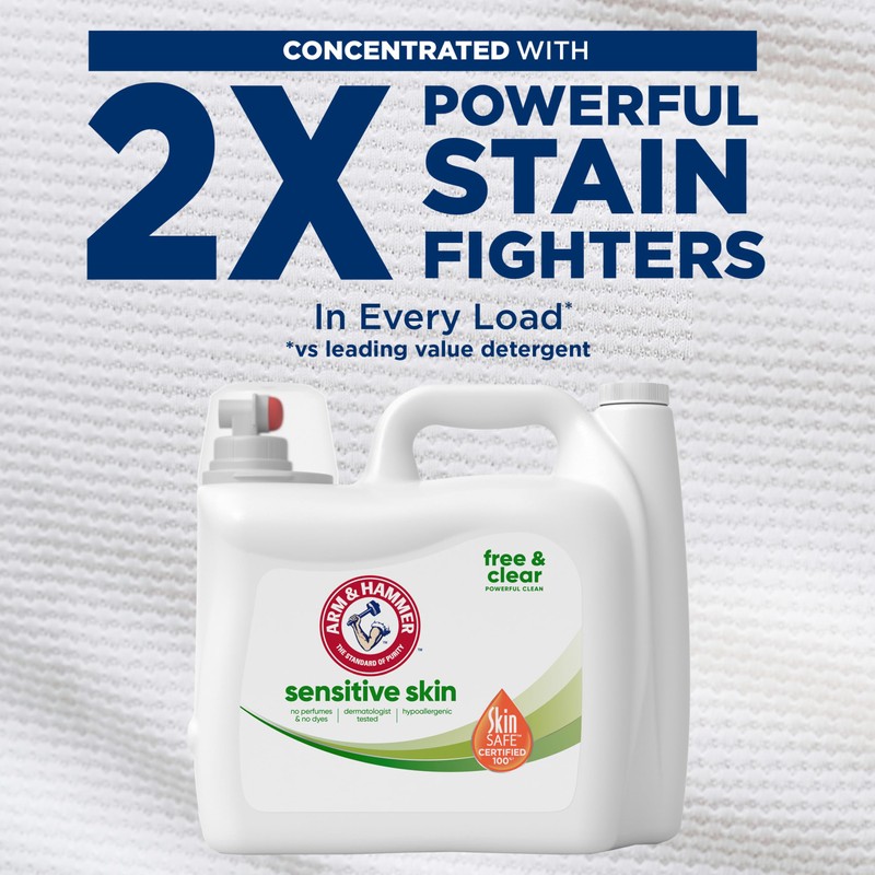 ARM & HAMMER Sensitive Skin Free & Clear, 140 Loads