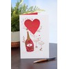 UK Greetings Valentine's Day Card For Partner - Champagne Design