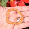 Zenergy Gems [1] CHARGED 7" Citrine Crystal Chip Bracelet Tumble