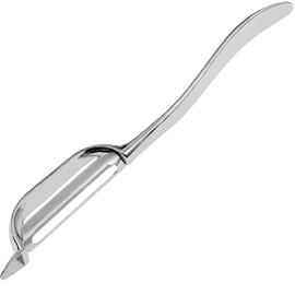 304 Stainless Steel Multifunctional Kitchen Fruit and Vegetable Peeler with All-Stainless Steel Handle – Potato Peelers with Remover, Ultra Sharp, Strong Blade for Effortless Peeling