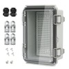 LeMotech Electrical Box, IP67 Waterproof Hinged Clear Cover Stainless Steel
