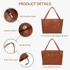 GEMIU Large Tote Bag for Women Work Vegan Leather Purses