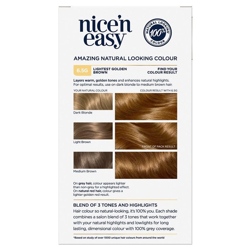 Clairol Nice And Easy 6.5G Lightest Golden Brown