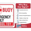 Metal Sign - Ring Buoy is For Emergency Use Only,