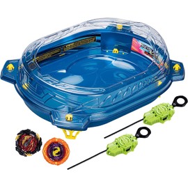 BEYBLADE Burst QuadStrike Thunder Edge Battle Set, Battle Game Set with Beystadium, 2 Spinning Top Toys, and 2 Launchers for Ages 8 and Up