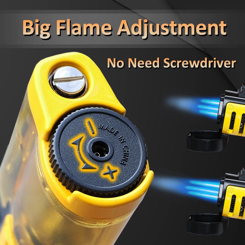 Zoocura Torch Lighter 2 Pack Triple Jet Flame Butane Torch
