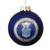 Kurt Adler AF4142 Glass U.S. Air Force Ball Ornament, 80mm