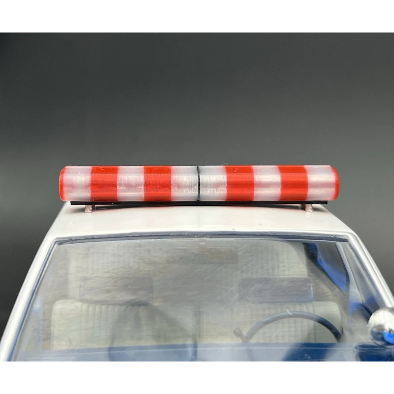 LED Ready Lightbar 1/18 LED Ready AeroDynic Lightbar Alternating Clear