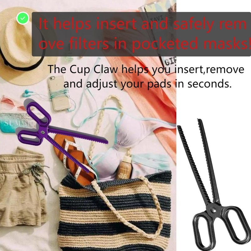YRDGRG Chest Pad Scissors, Easy Bra Cup Adjustment Clip Bra
