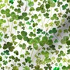 Spoonflower Fabric - Green Shamrocks Clovers Irish Shamrock Ireland Patricks