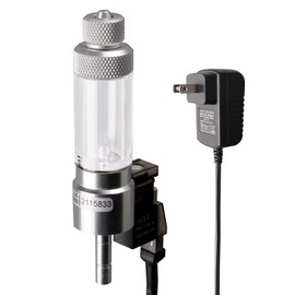 Clscea CO2 Bubble Counter with Solenoid Valve and Check Valve for CO2 Generator Regulator Planted Aquarium Quick-Plug Connection