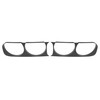 HECASA Pair Headlight Bezels Compatible with 2008-2014 Dodge Challenger Replacement